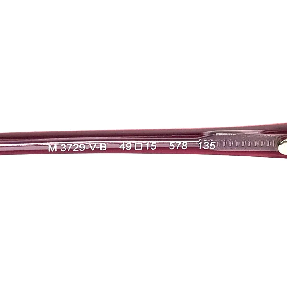 Moschino Eyeglasses Frames M3729-V-B 578 Pink Red Cat Eye Full Rim 49-15-135